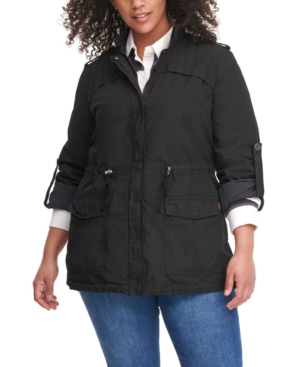 Levi's Trendy Plus Size Lightweight Cotton Fishtail Parka