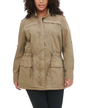 Levi's Trendy Plus Size Lightweight Cotton Fishtail Parka