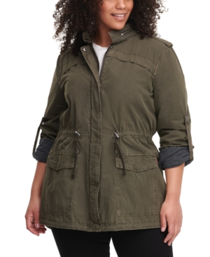 Levi's Trendy Plus Size Lightweight Cotton Fishtail Parka