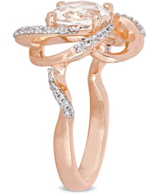 White Topaz Swirl Statement Ring (2-3/5 ct. t.w.) in 18k Gold-Plated Sterling Silver