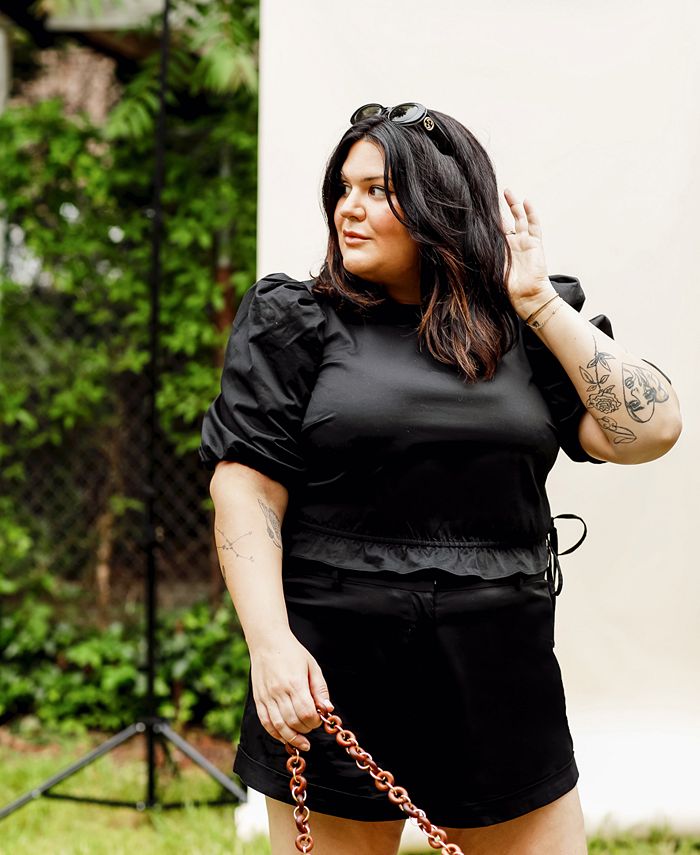 Macy's shorts clearance plus size
