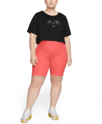 plus size biker shorts nike