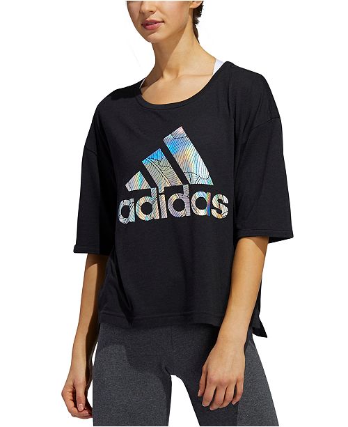 Adidas Women S Graphic T Shirt Reviews Women Macy S
