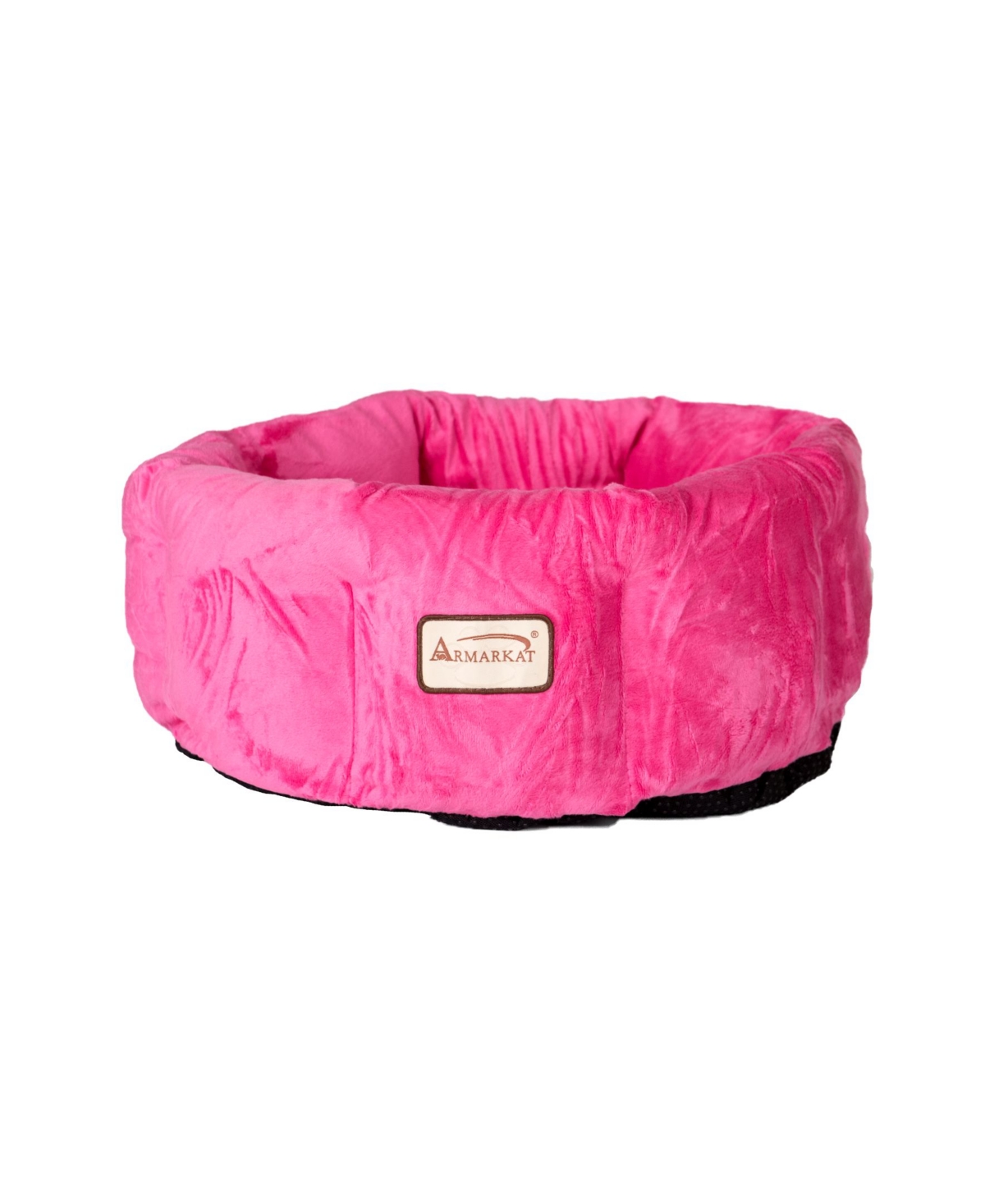 Model C03CZH Pet Cuddle Bed for Cats and Extra Small Dogs - Pink Velvet - Pink