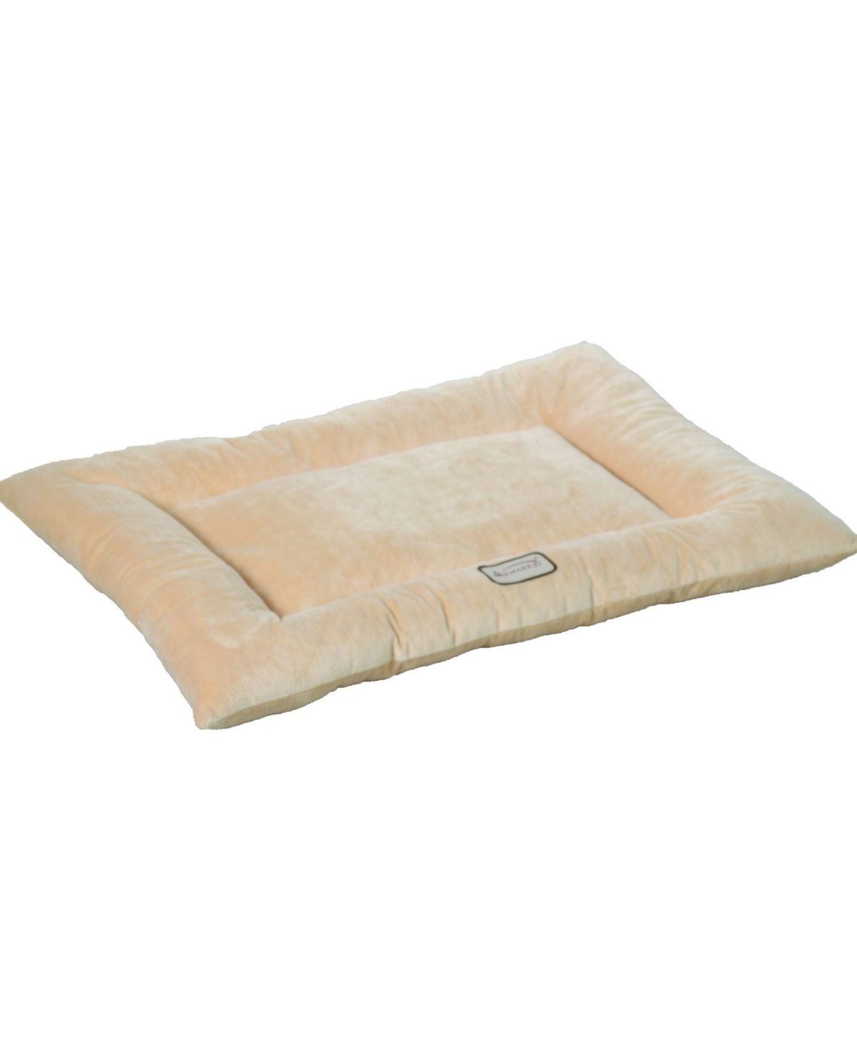 M01CMH-l Large Pet Bed Mat , Dog Crate Soft Pad With Poly Fill Cushion, Beige - Beige
