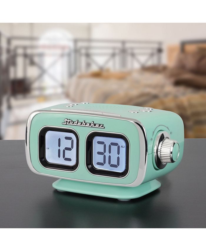 Studebaker SB3500TE Roommate Retro Digital Bluetooth AM/FM Clock Radio