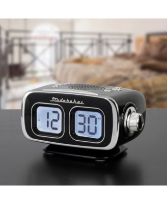 Studebaker SB3500BK Roommate Retro Digital Bluetooth AM/FM Clock Radio