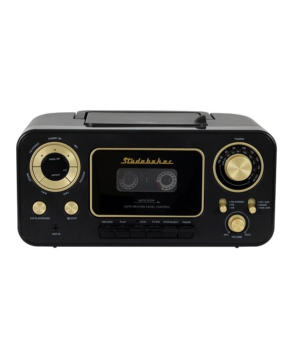 Studebaker SB2135BG Portable CD Player with AM/FM Radio and Cassette