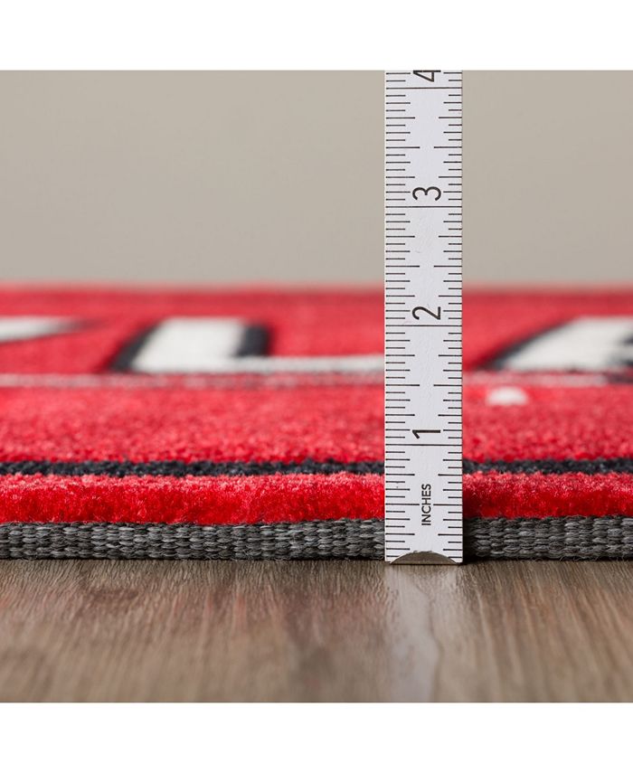 Luxury Sports Rugs Maryland Colmd Red 3'2" x 5'1" Area Rug Macy's