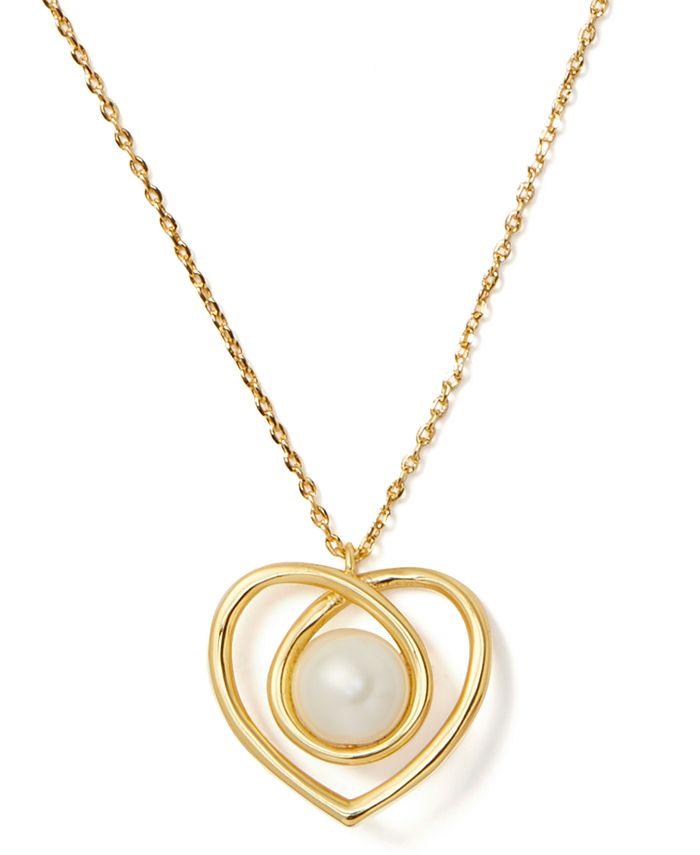 Kate spade sales double heart necklace