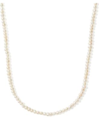 kate spade new york - Gold-Tone Freshwater Pearl (3-1/2 x 4mm) 34" Strand Necklace