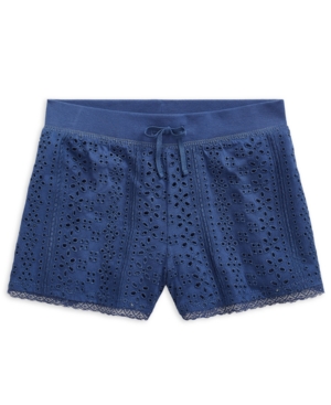 Big Girls Embroidered Jersey Shorts