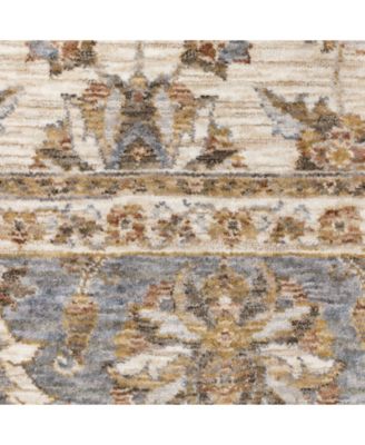 Maharaja 5091Z Ivory and Blue 3'3" x 5' Area Rug