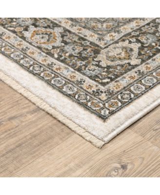Maharaja 2061N Ivory and Gray 6'7" x 9'6" Area Rug