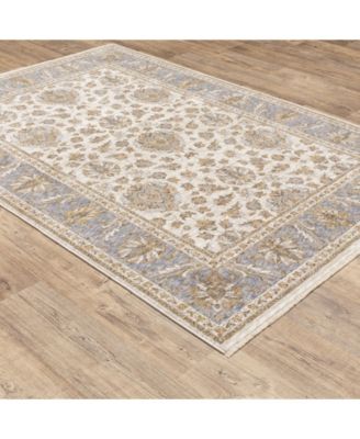 Maharaja 5091Z Ivory and Blue 2' x 3' Area Rug