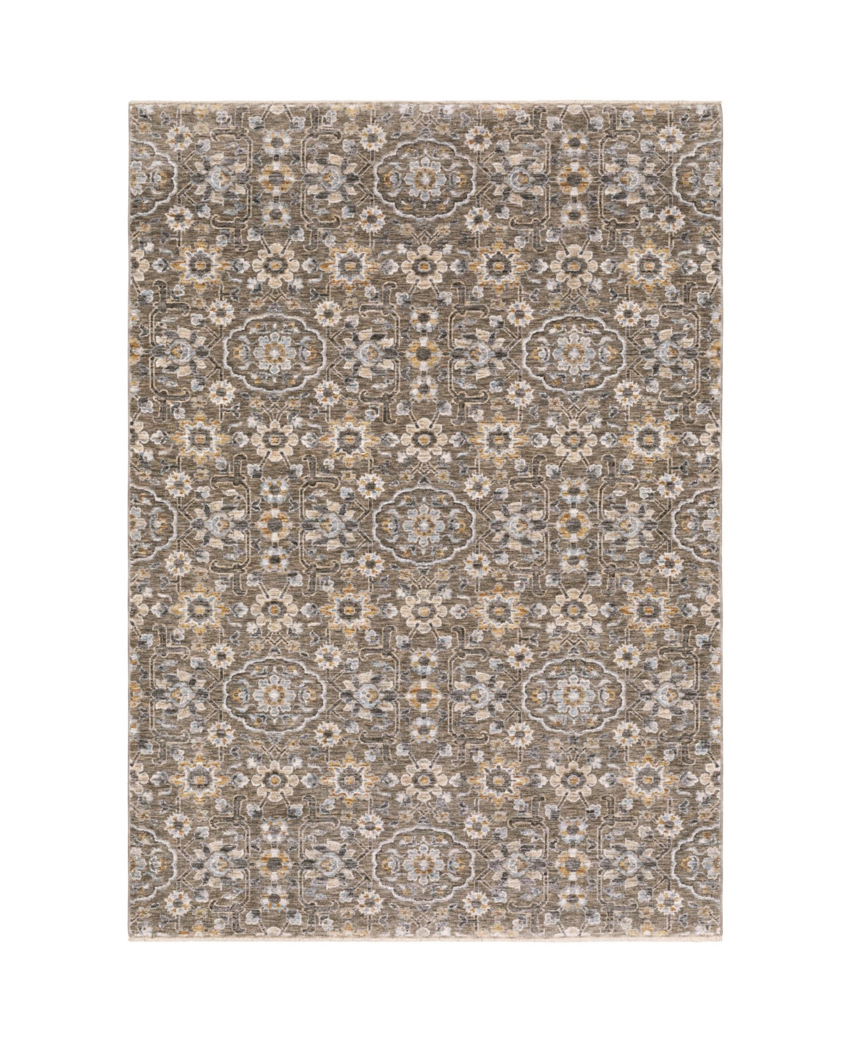 Oriental Weavers Maharaja 532D Gray and Tan 2' x 3' Area Rug