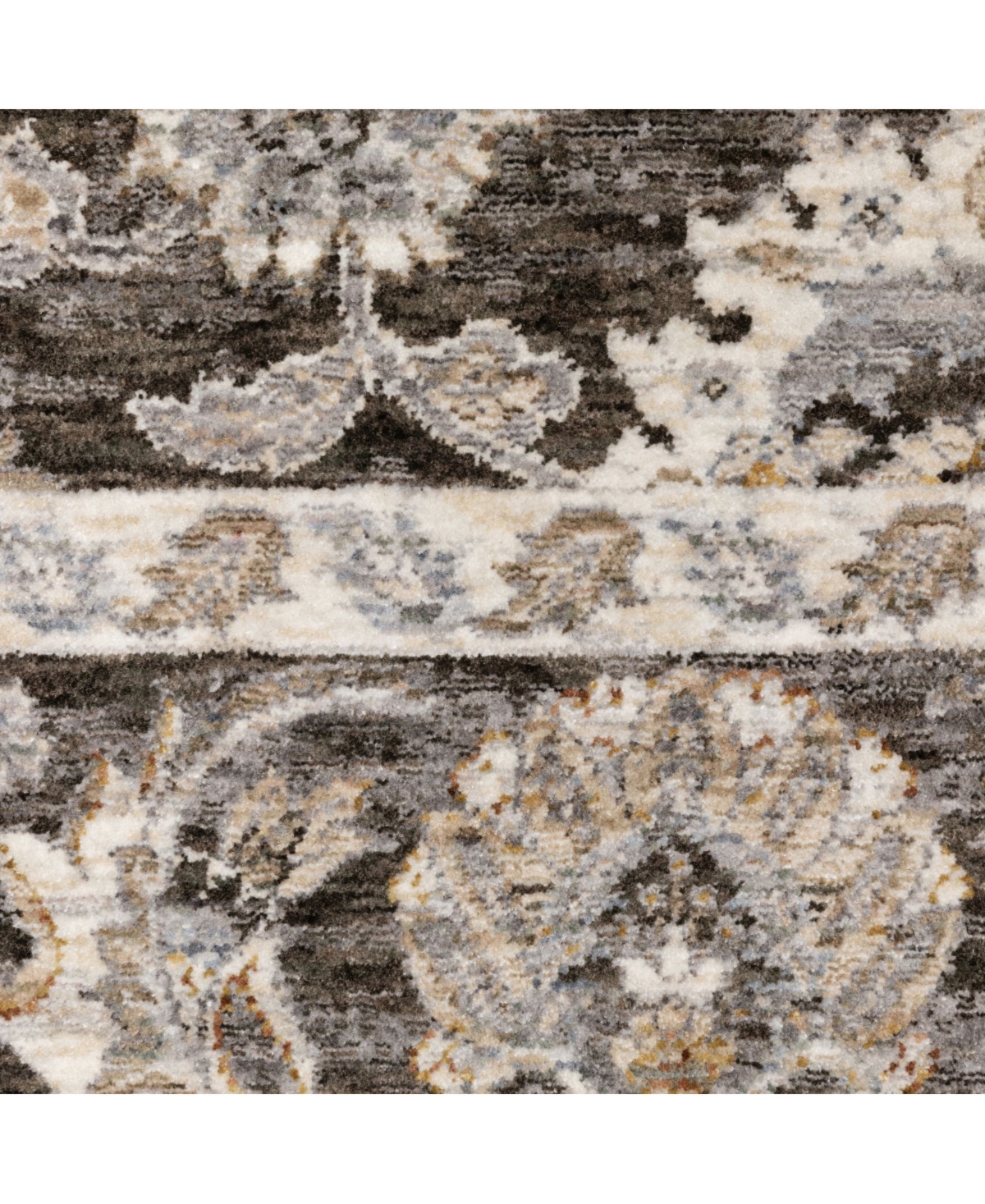 Jhb Design Maharaja 70e Gray And Ivory 6'7" X 9'6" Area Rug In Gray,ivory