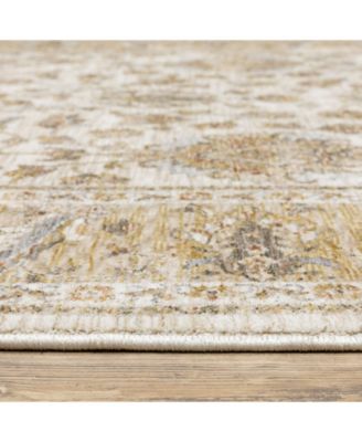 Maharaja 5091Z Ivory and Gold 2'3" x 7'6" Runner Rug