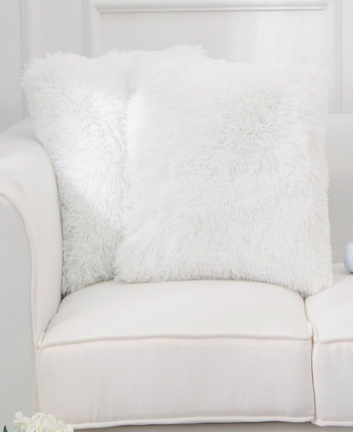 Shaggy Throw x Pillows, Pack of 2