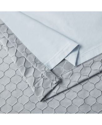 Siena Pattern 100% Complete Blackout Thermal Insulated Double Layer Window Curtain Grommet Panels - Energy Savings & Soundproof, Set of 2