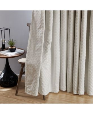 Siena Pattern 100% Complete Blackout Thermal Insulated Double Layer Window Curtain Grommet Panels for Living Room & Bedroom - Energy Savings & Soundproof, Set of 2