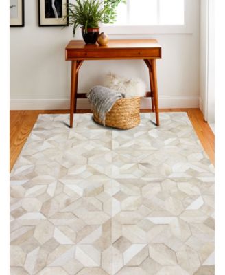 Cowhide Hie-04 Camel Rug