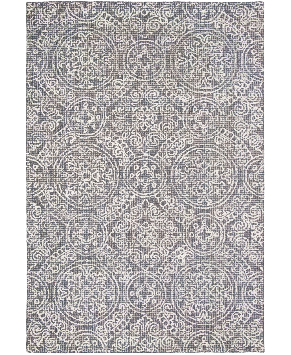 Safavieh Abstract 522 Gray and Ivory 6' x 9' Area Rug - Gray