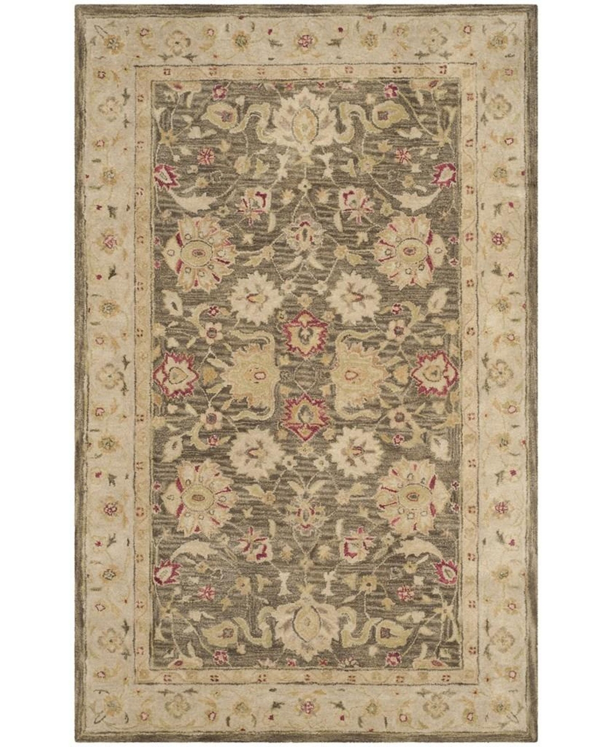 Safavieh Antiquity At853 Olive and Gray 5' x 8' Area Rug - Olive