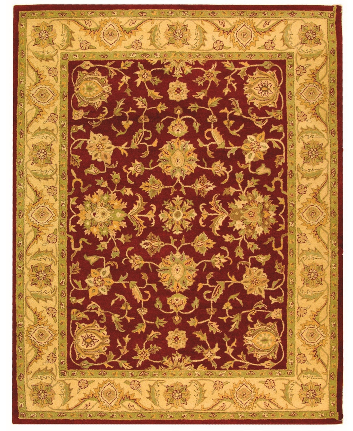 Safavieh Antiquity At312 Red and Gold 8'3in x 11' Area Rug - Red