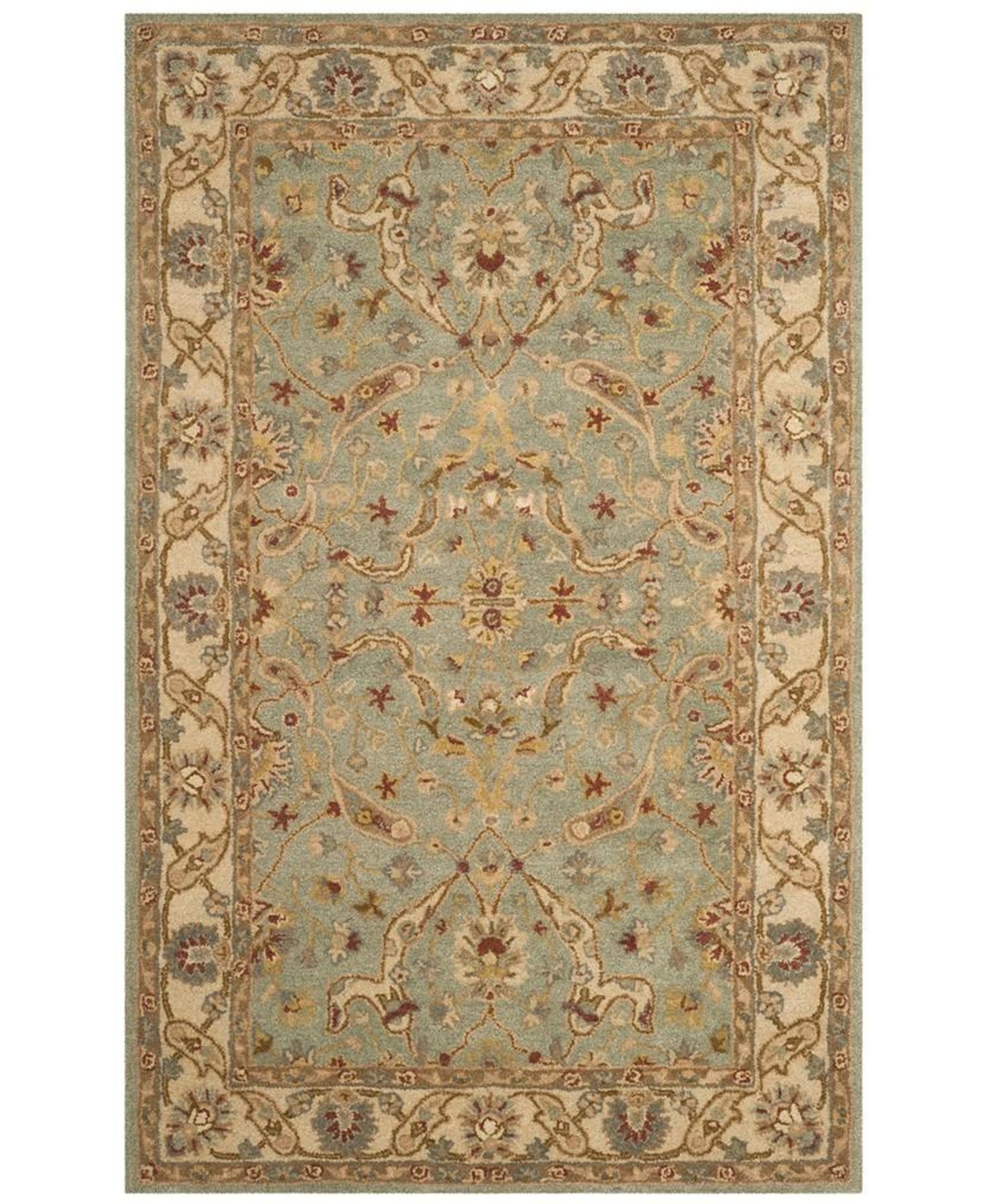 Safavieh Antiquity At311 Teal and Beige 6' x 9' Area Rug - Teal