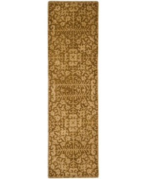 Safavieh Antiquity At411 Gold And Beige 2'3" X 8' Runner Area Rug