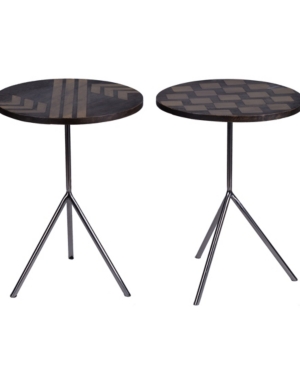Ab Home Farrin Sunburst Side Table Set of 2