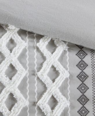 Imani Textured Cotton Chenille Printed 3-Pc. Comforter Set, King/Cal King