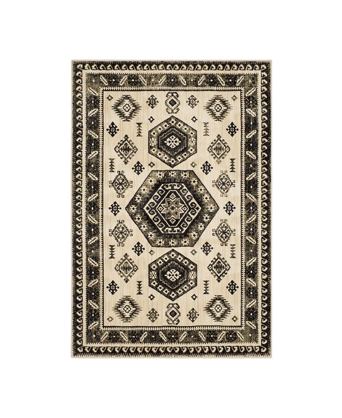 Karastan Elements Talisman Onyx 5'3" x 7'10" Area Rug & Reviews Rugs