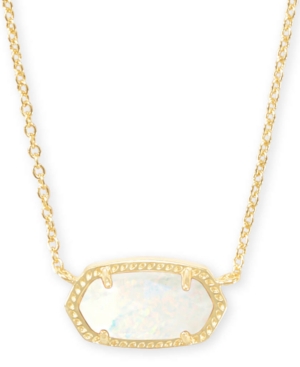 image of Kendra Scott Gold-Tone Stone Pendant Necklace, 15