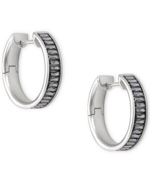 image of Kendra Scott Small Baguette-Crystal Hoop Earrings, 1