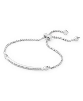 Pav&eacute; Bar Slider Bracelet