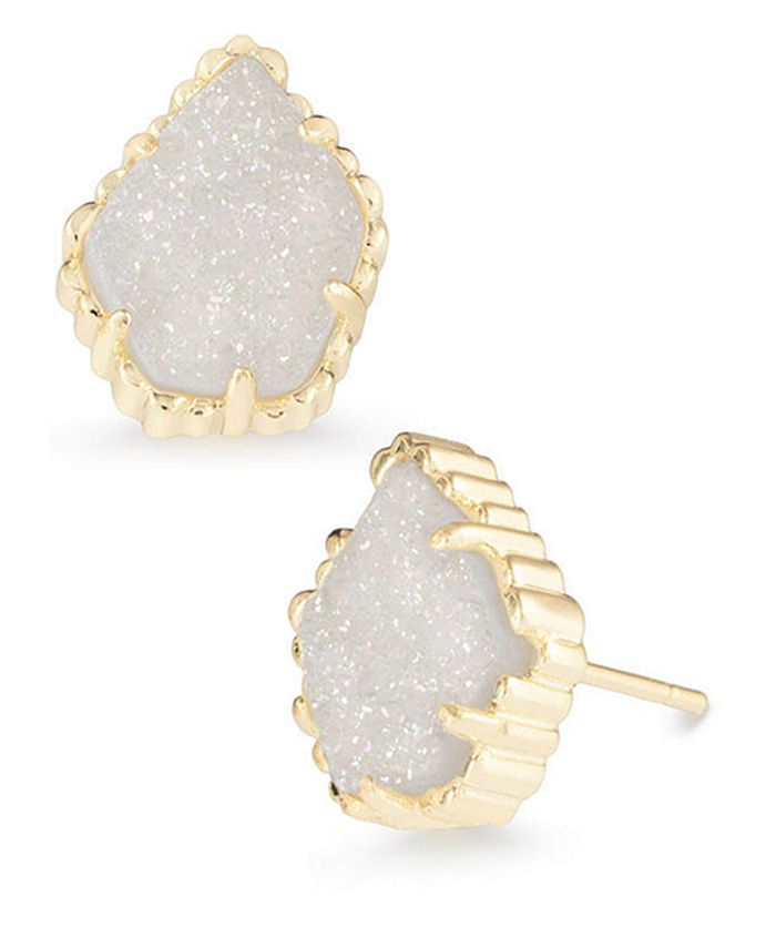 Drusy Stone Stud Earrings