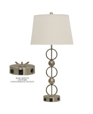 StyleCraft Hardback Fabric Shade Table Lamp