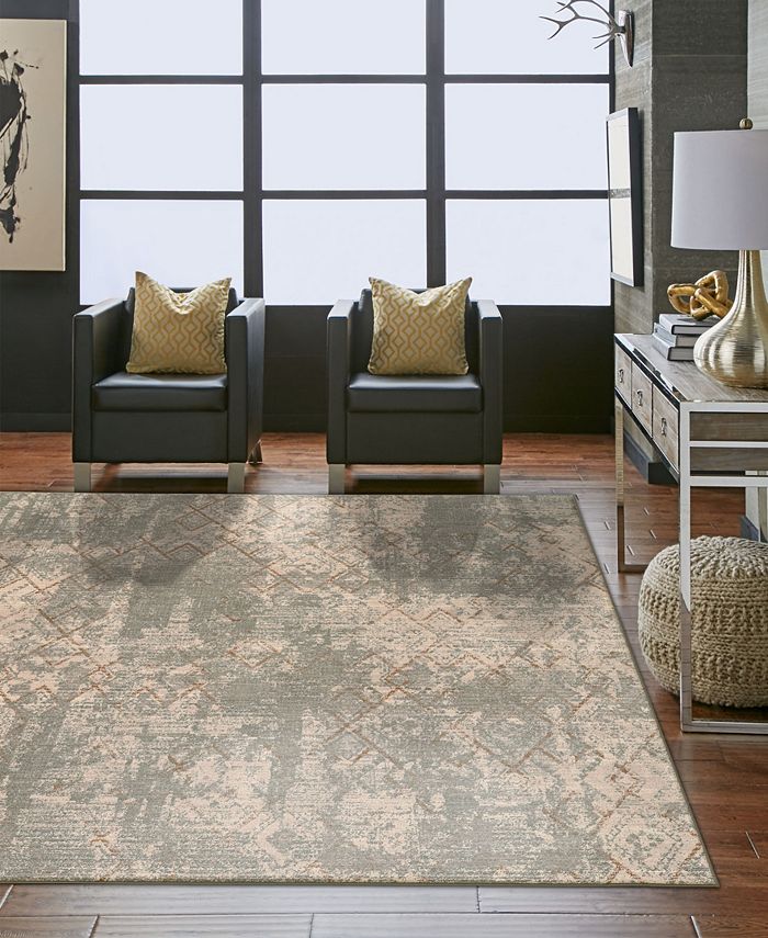 Karastan Montreal Bisbee Grey 9'6" x 12'11" Area Rug Macy's