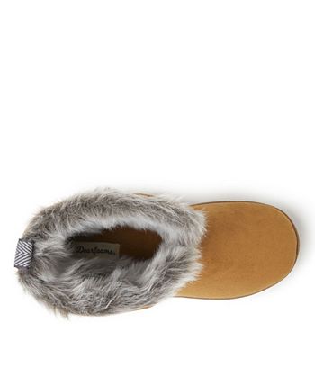Dearfoams Women s Sierra Microsuede Bootie Slippers Macy s