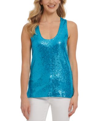 DKNY - Sleeveless Sequin Top