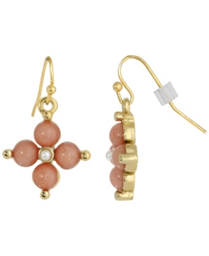 image of 2028 Gold-Tone Semi Precious Carnelian Drop Earrings