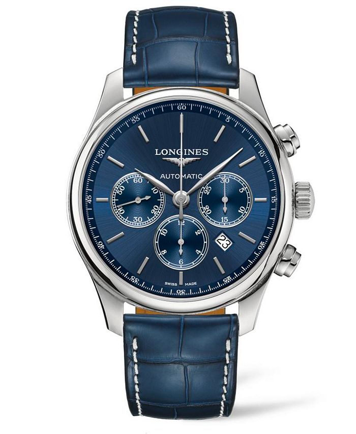 Longines Men's Swiss Automatic Chronograph Master Colleciton Blue