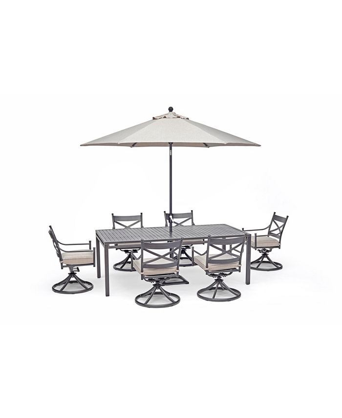 Agio Montclaire Outdoor 7Pc. Dining Set (84" x 42" Dining Table and 6