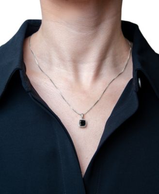 3-Pc. Set Onyx & Diamond Accent Pendant Necklace, Ring and Stud Earrings in 14k Gold-Plated Sterling Silver (Also Available in Sterling Silver)