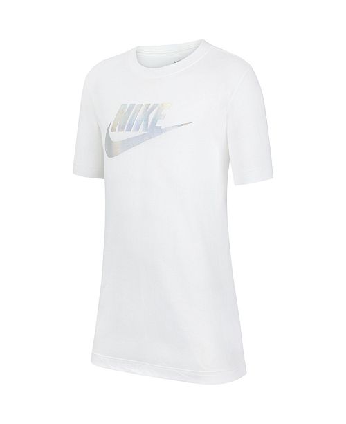 Nike Big Boys Find Your Shine Iridescent Logo Cotton T Shirt Reviews Shirts Tops Kids Macy S