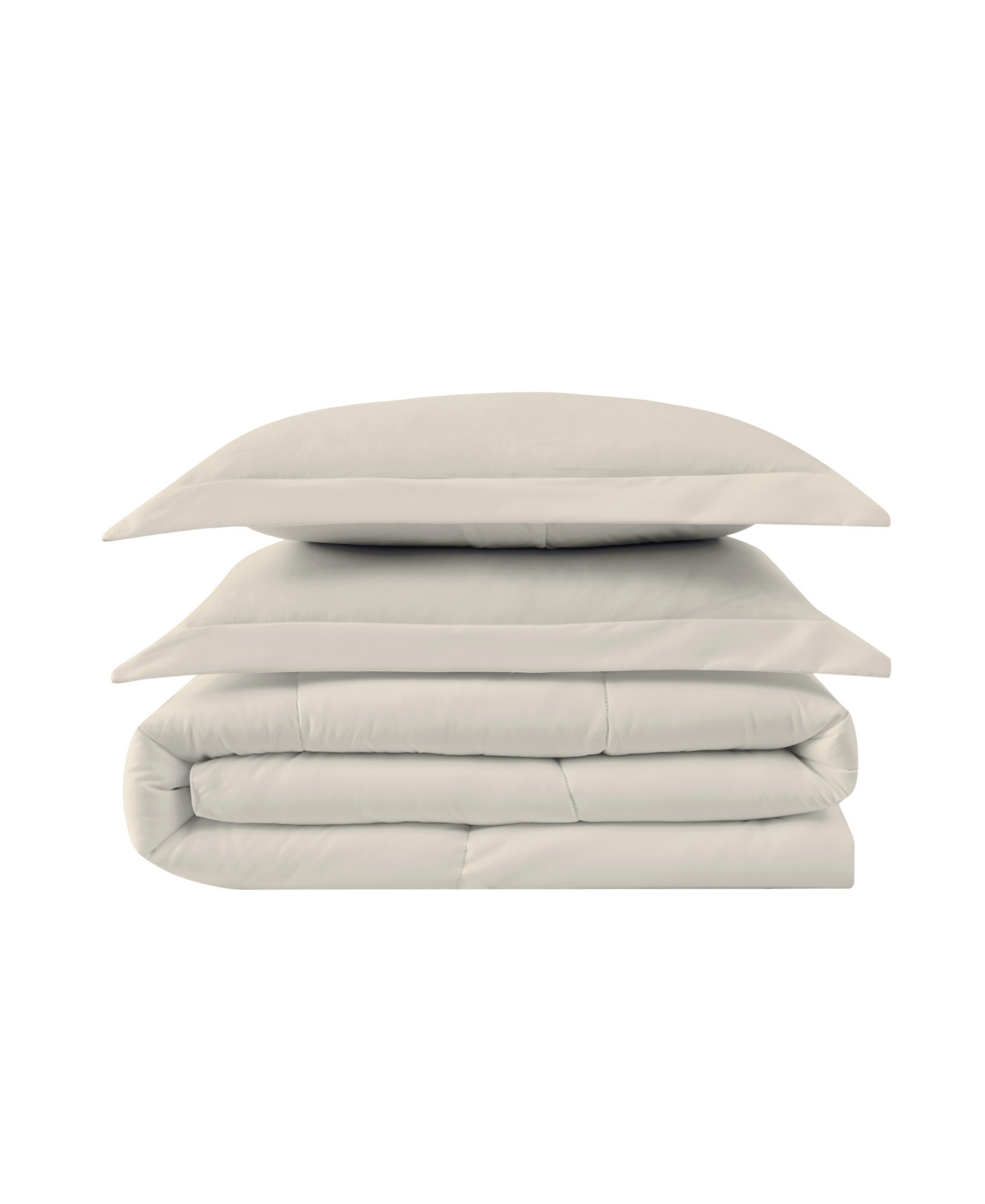 Shop Truly Calm Antimicrobial Down Alternative 3 Piece Comforter Set, King In Beige,khak