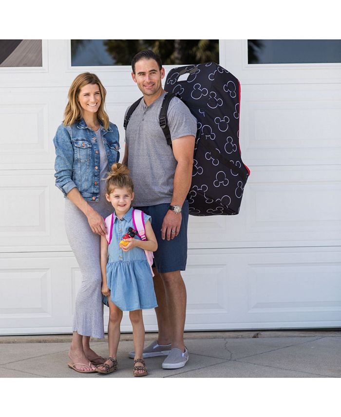 J L childress Disney Baby Ultimate Padded Backpack Car Seat Travel Bag