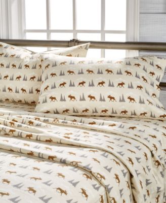 Moose Trail Cotton Flannel Sheet Sets 